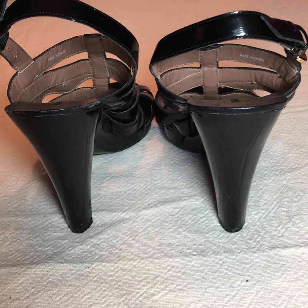 Banana Republic Black Strappy Heels Sz 7.5 shoes - Picture 7 of 8